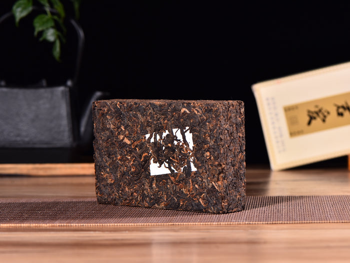 2017 Hai Lang Hao "Jun Ai" Ripe Pu-erh Tea Brick | Yunnan Sourcing Tea Shop