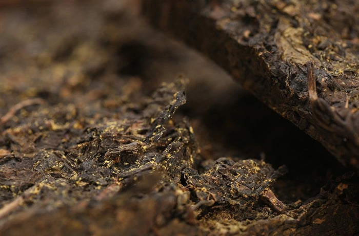 2017 Zhong Cha "Ya Pan Ye Fang" Golden Flowers Fu Brick of Hunan | Yunnan Sourcing Tea Shop
