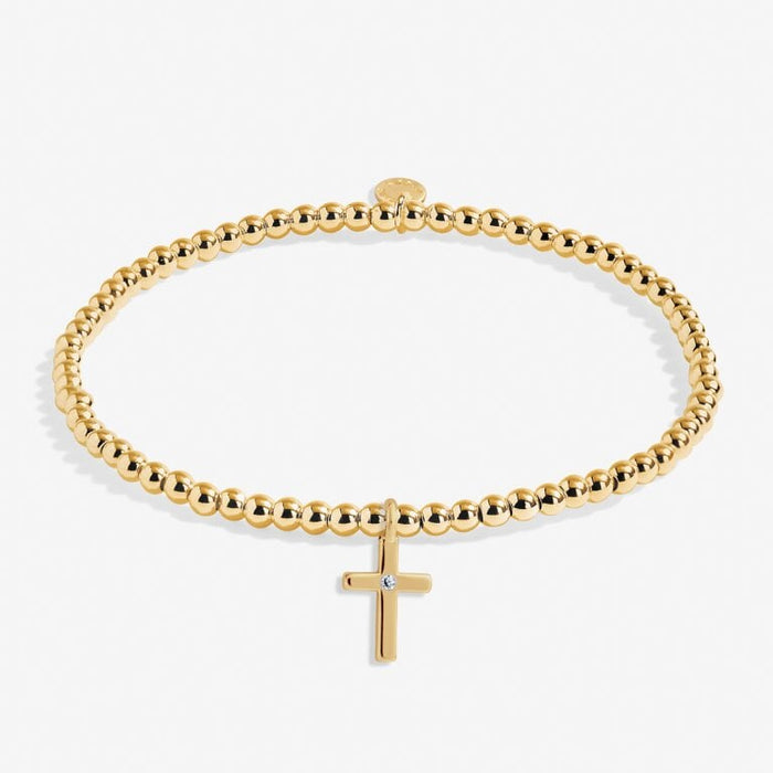 A Little 'Live By Faith' Bracelet in Gold-Tone Plating