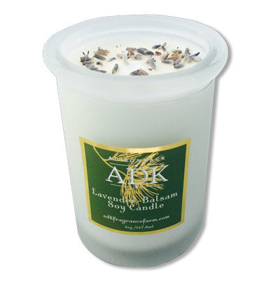 ADK - LAVENDER BALSAM SOY CANDLE 5 oz. Made in Potsdam, NY