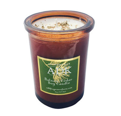 ADK- BALSAM CEDAR SOY CANDLE 5OZ Hand Poured in Potsdam, NY