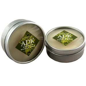 ADK- WARMING MUSCLE BALM  2.5 oz  made in Potsdam, NY