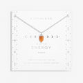 Affirmation Crystal A Little 'Energy'  Necklace - Amber