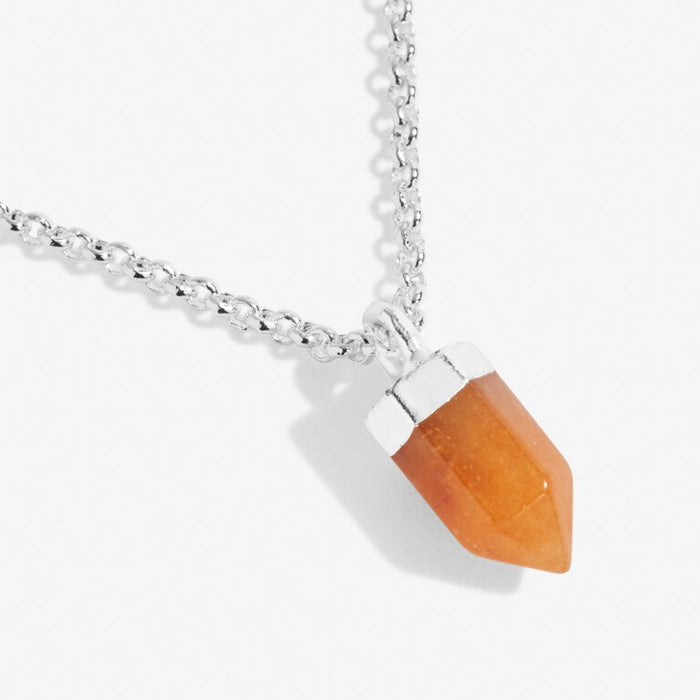 Affirmation Crystal A Little 'Energy'  Necklace - Amber