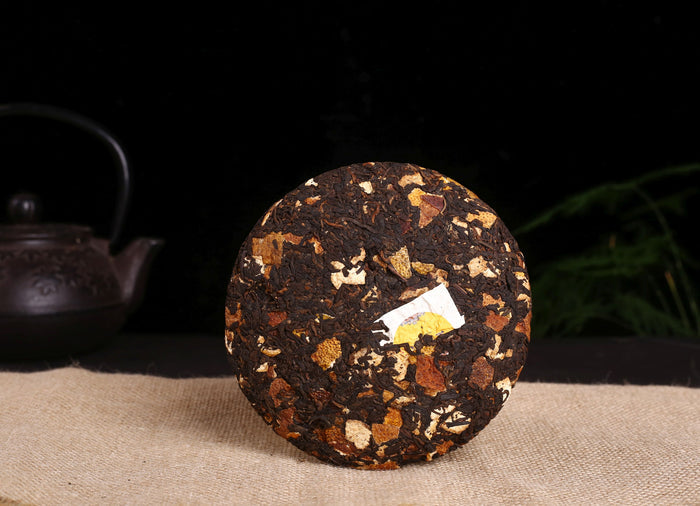 Aged Tangerine Peel &  Gong Ting Ripe Pu-erh Tea Cake