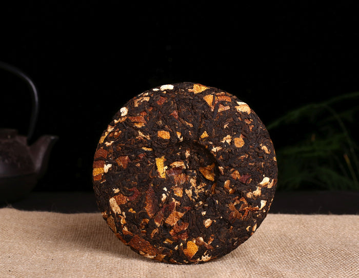Aged Tangerine Peel &  Gong Ting Ripe Pu-erh Tea Cake
