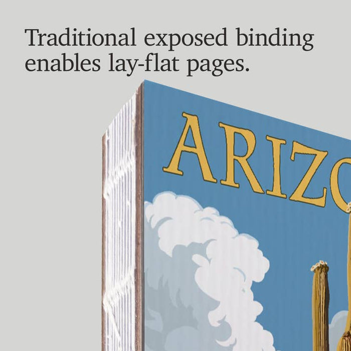Arizona, Saguaro Cactus & Roadrunner - Premium Journal