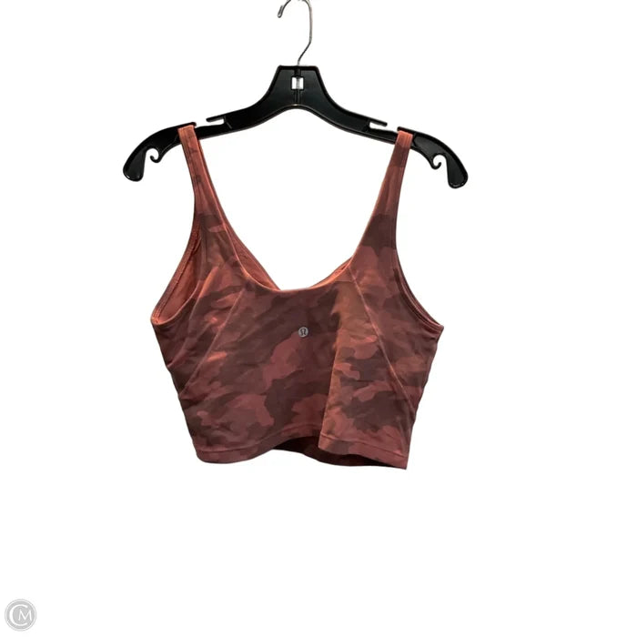 Athletic Bra By Lululemon In Pink, Size: L