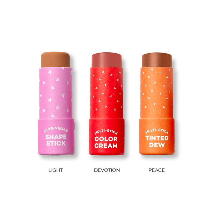 Axiology Light Set - Light Shape Stick, Devotion Color Cream, Peace Tinted Dew Full Face Sets