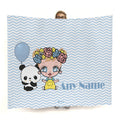 Babies Blue Zig Zag Fleece Blanket - Image 1