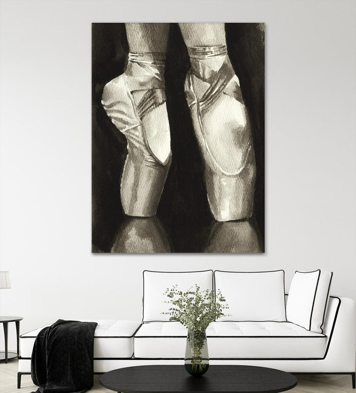 Ballet Shoes II by Grace Popp on GIANT ART - white leisure ballet