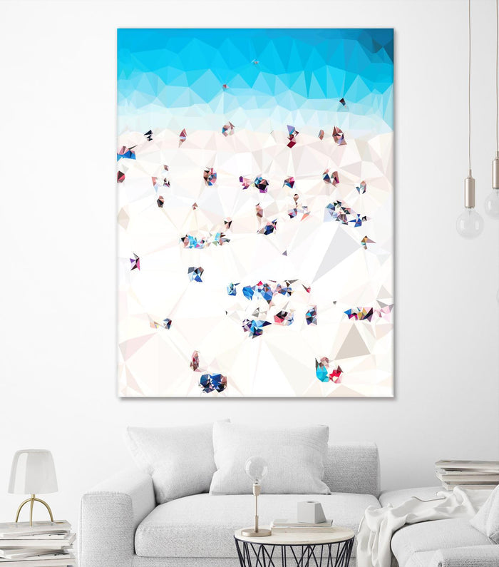 Beach Fragments A by THE Studio on GIANT ART - beige contemporary