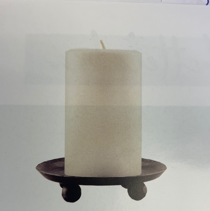 BLACKSMITH PILLAR CANDLE BASE 5”