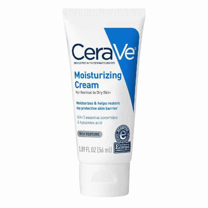 CeraVe - Moisturizing Face & Body Cream for Normal to Dry Skin - 1.89 Oz - 36 Pack