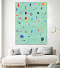 Confetti 1 by Erin Lin on GIANT ART - turquoise abstract
