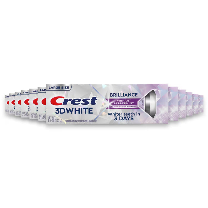 Crest 3D White Brilliance Toothpaste - 4.6 oz - 12 Pack