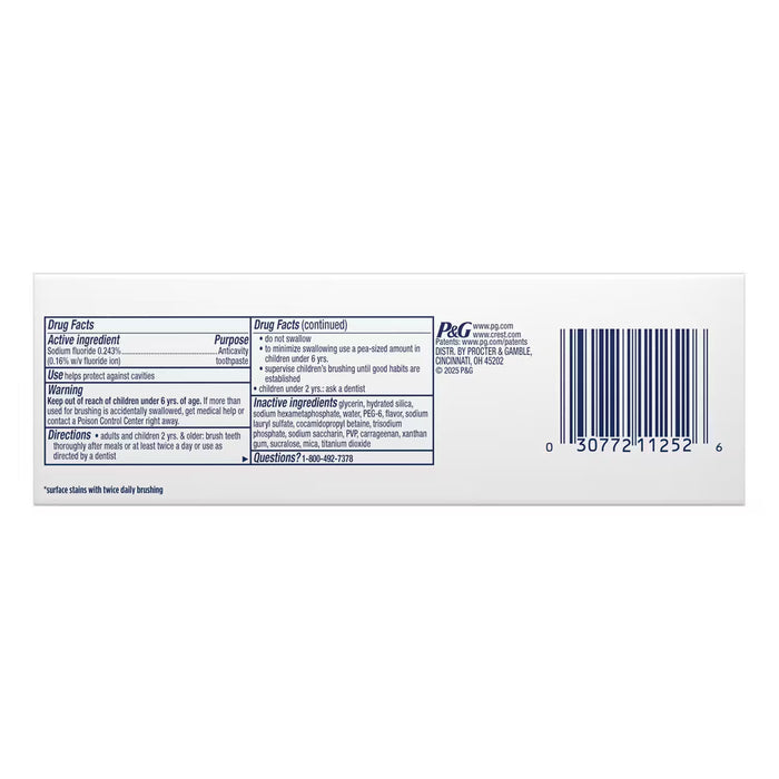 Crest 3D White Brilliance Toothpaste - 4.6 oz - 12 Pack