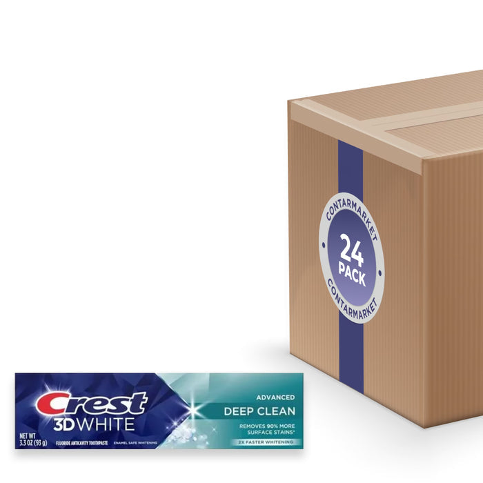 Crest 3D White Deep Clean Toothpaste - 3.3 oz - 24 Pack