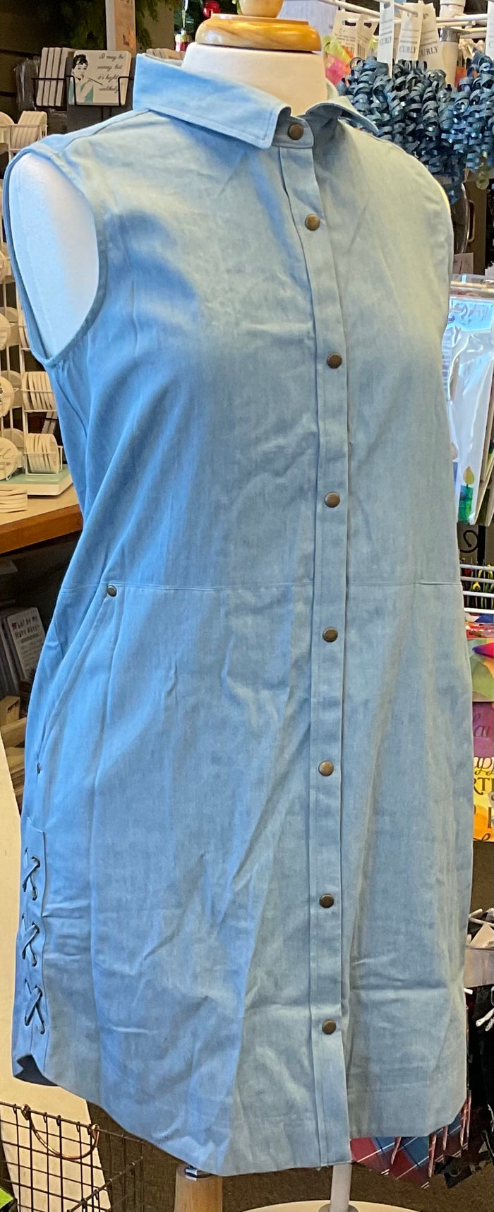 DARLIING DENIM DRESS/VEST S/M (Caroline)