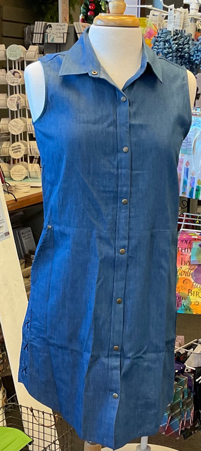 DARLIING DENIM DRESS/VEST XS(denim)