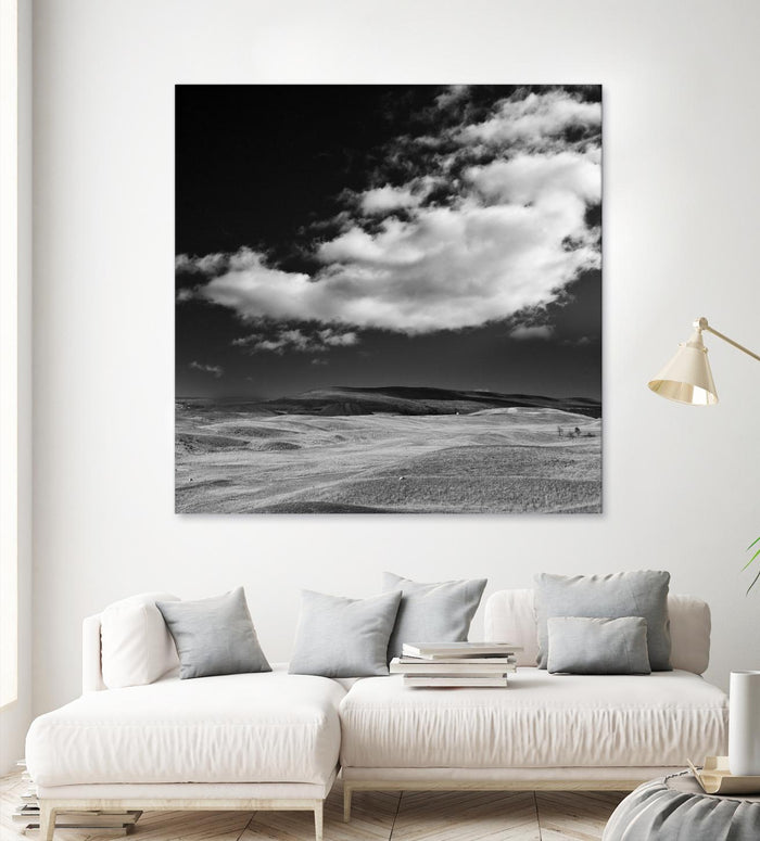Field with Clouds by Jamie Cook on GIANT ART - white landscape