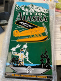 FLY ALASKA Metal Sign