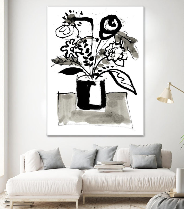 Fresh Flowers 4 by PC Ngo on GIANT ART - black still life