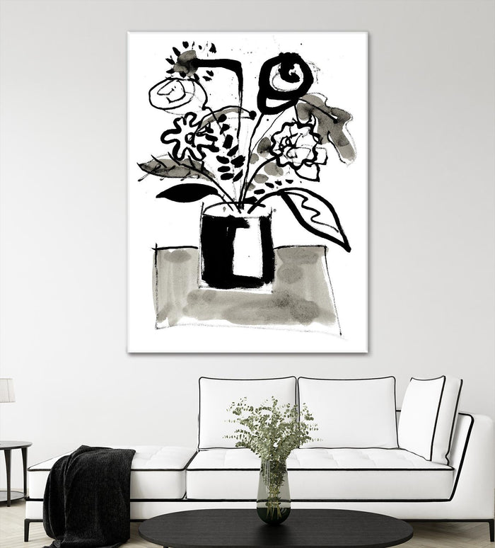 Fresh Flowers 4 by PC Ngo on GIANT ART - black still life