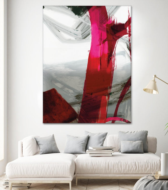 Fuschia I by PI Studio on GIANT ART - grey abstract