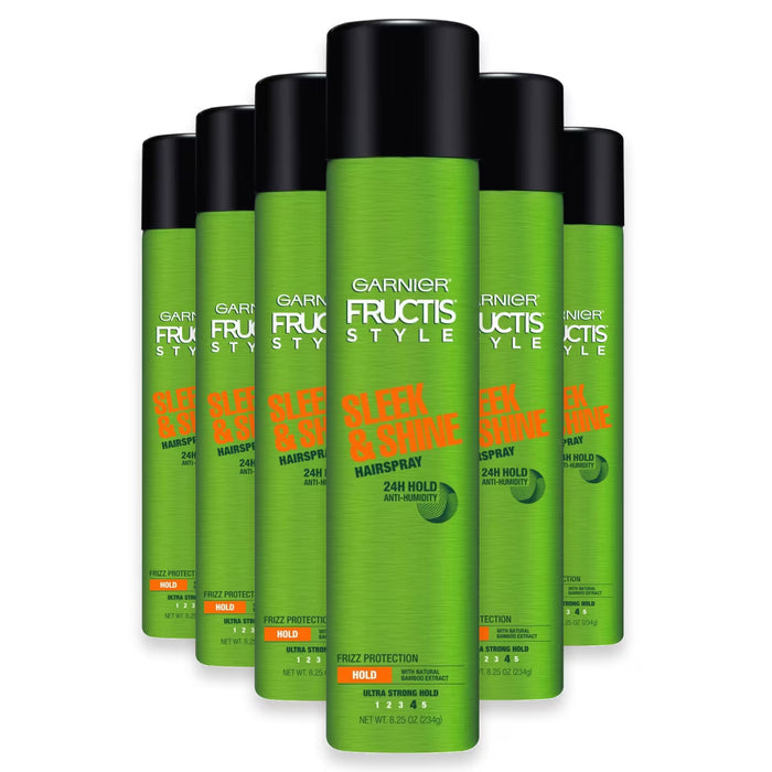 Garnier Fructis Sleek & Shine Anti-Humidity Hairspray 8.25 oz - 6 Pack