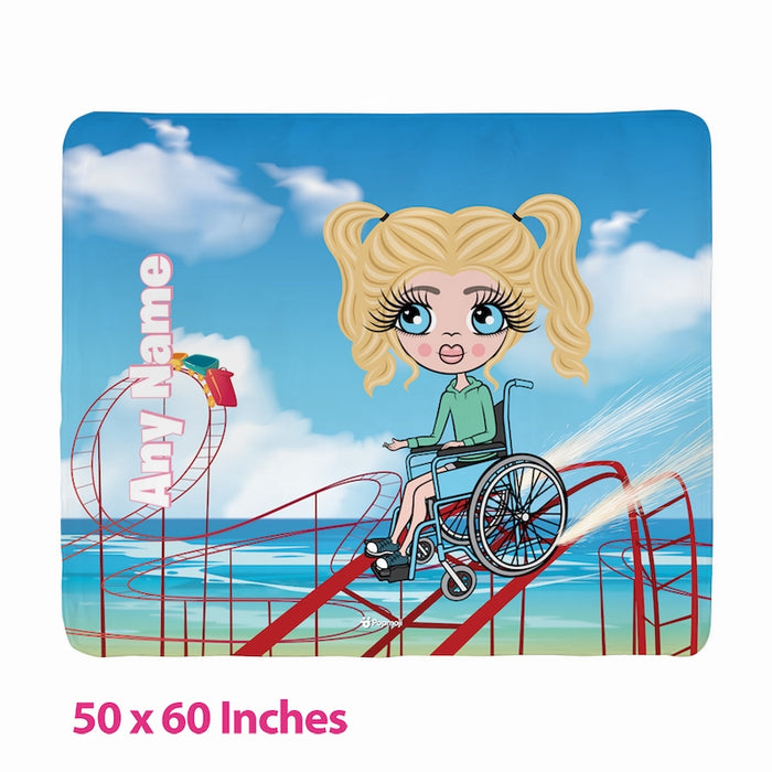 Girls Thrill Seeker Wheelchair Fleece Blanket - Image 3