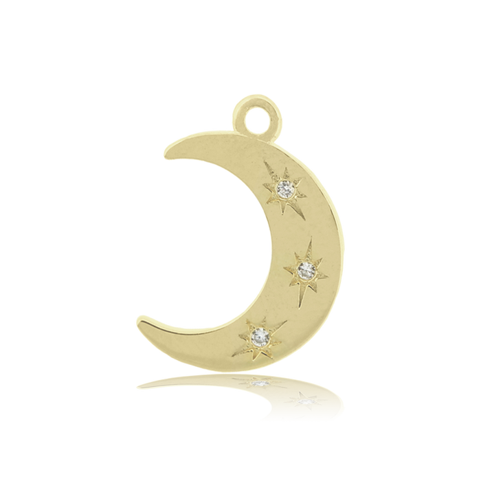 Gold Collection - Madagascar Quartz Stone Bracelet with Friendship Stars Gold CharmGold Charm