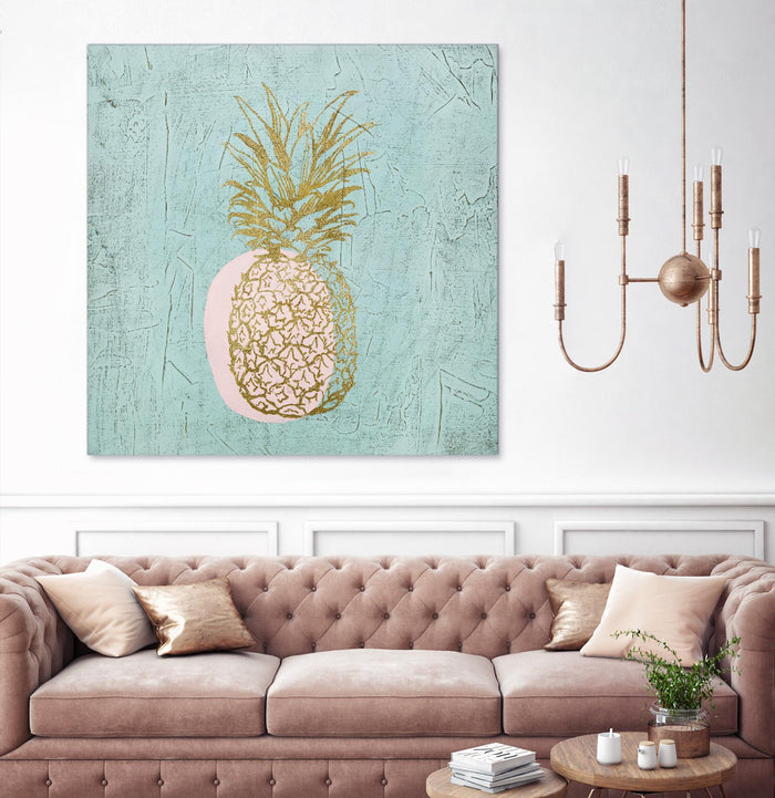 Golden Pineapple by Stefano Altamura on GIANT ART - gold still life
