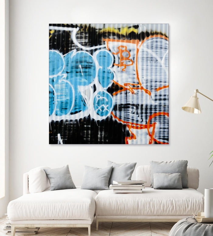 Graffiti Study 5 by Acer Images on GIANT ART - blue abstract