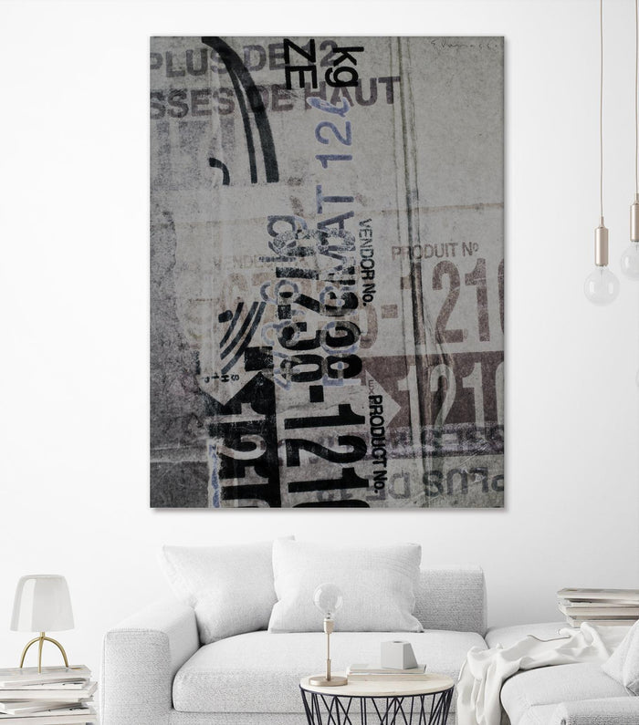 Greek to Me XX by Enrico Varrasso on GIANT ART - black abstract