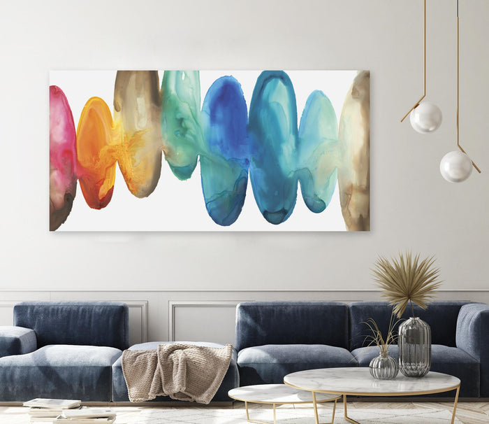 Here We Go by Eva Watts on GIANT ART - blue abstract
