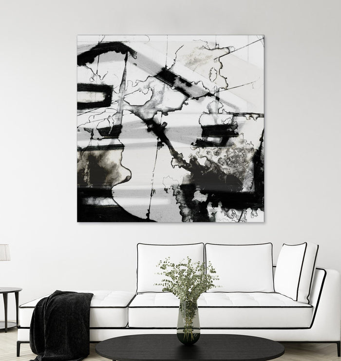 In Motion III by Jennifer Goldberger on GIANT ART - black abstract