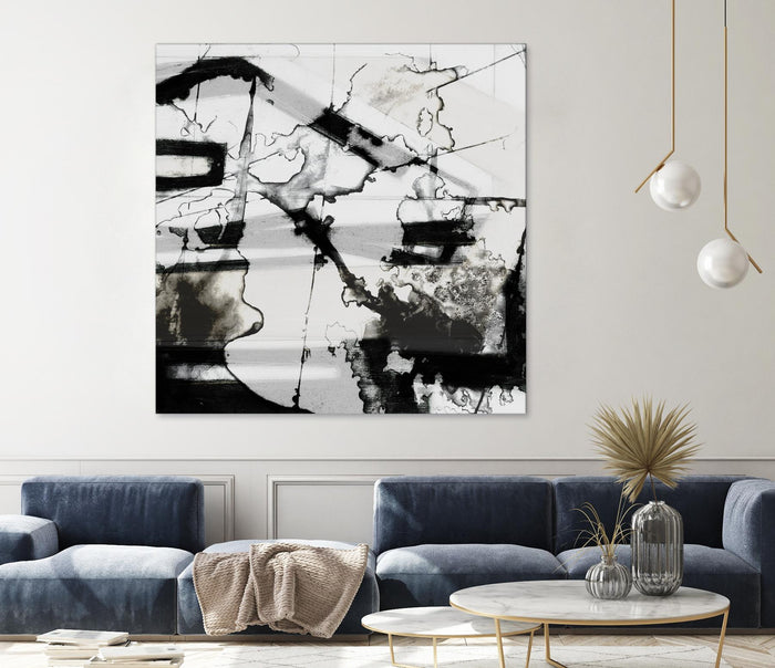 In Motion III by Jennifer Goldberger on GIANT ART - black abstract
