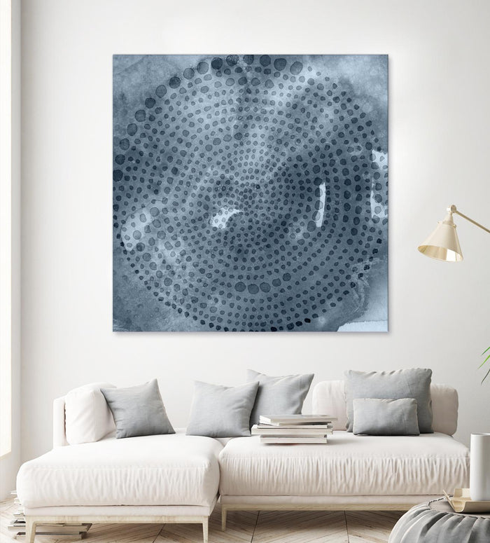 Indigo Wheel II by Chariklia Zarris on GIANT ART - blue abstract