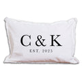 Initials EST Personalized Pillow