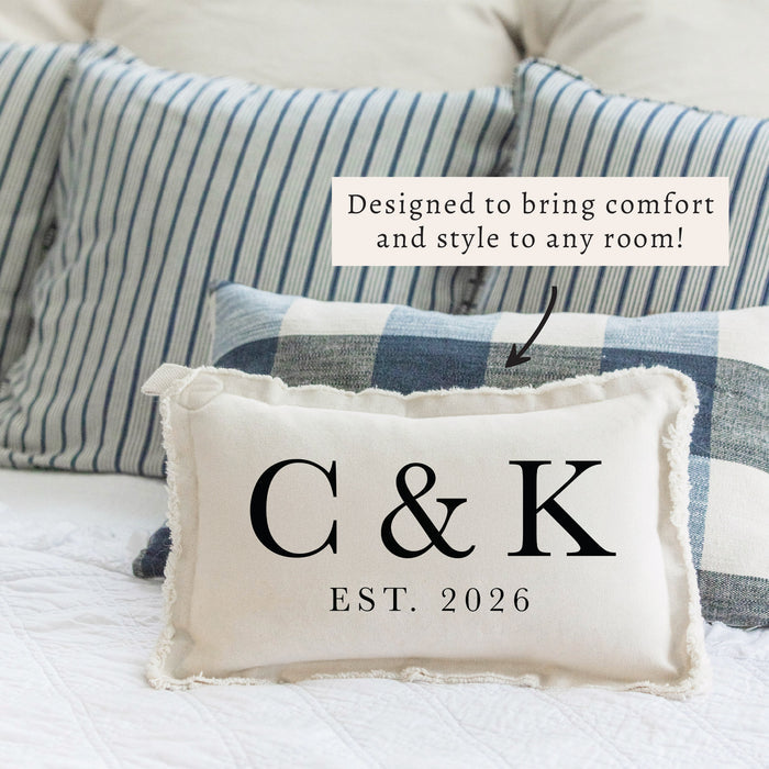 Initials Established Personalized Pillow