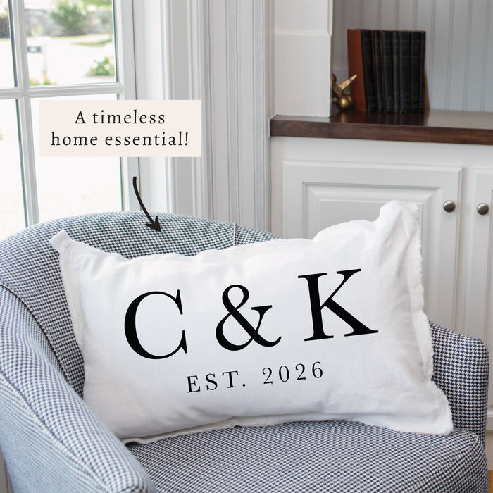Initials Established Personalized Pillow