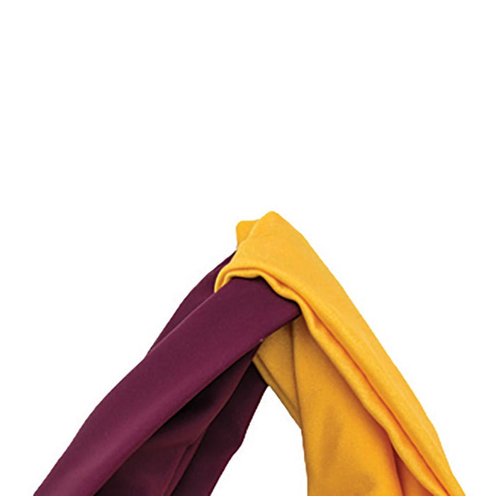 Knotted Headband - Burgundy/yellow gold