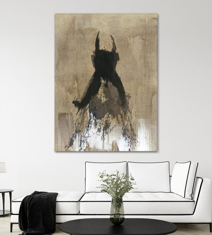 Little Black Dress 3 by PN Studio on GIANT ART - beige abstracts fashion