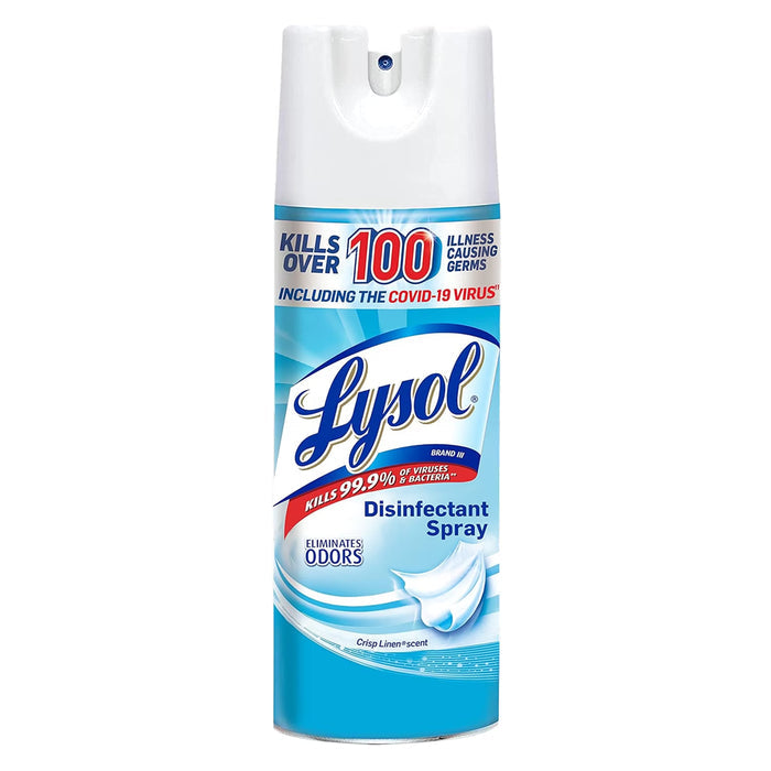 Lysol Crisp Linen Disinfectant Spray, 12.5 oz - 12 Pack