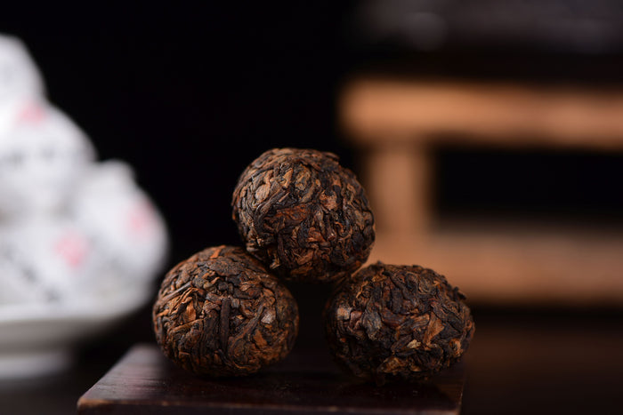 Mang Fei Mountain of Yong De Ripe Pu-erh Tea Dragon Balls | Yunnan Sourcing Tea Shop