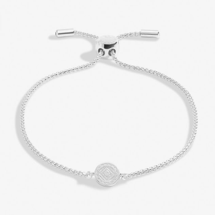 Mini Charms Coin Bracelet In Silver Plating