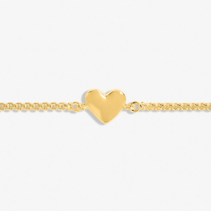 Mini Charms Heart Bracelet In Gold-Tone Plating