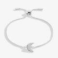 Mini Charms Moon Bracelet In Silver Plating