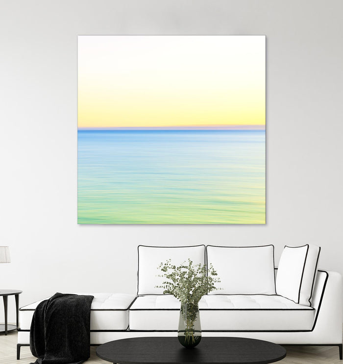 Minimalist Green Water by Kyle Goldie on GIANT ART - blue sea scene